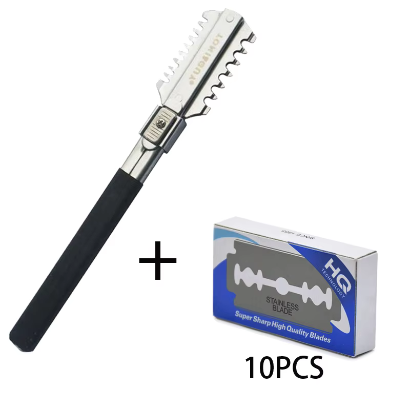 Men'S Grooming Shaver - Double-Edge Shaving Haircut Razor Knife Blades