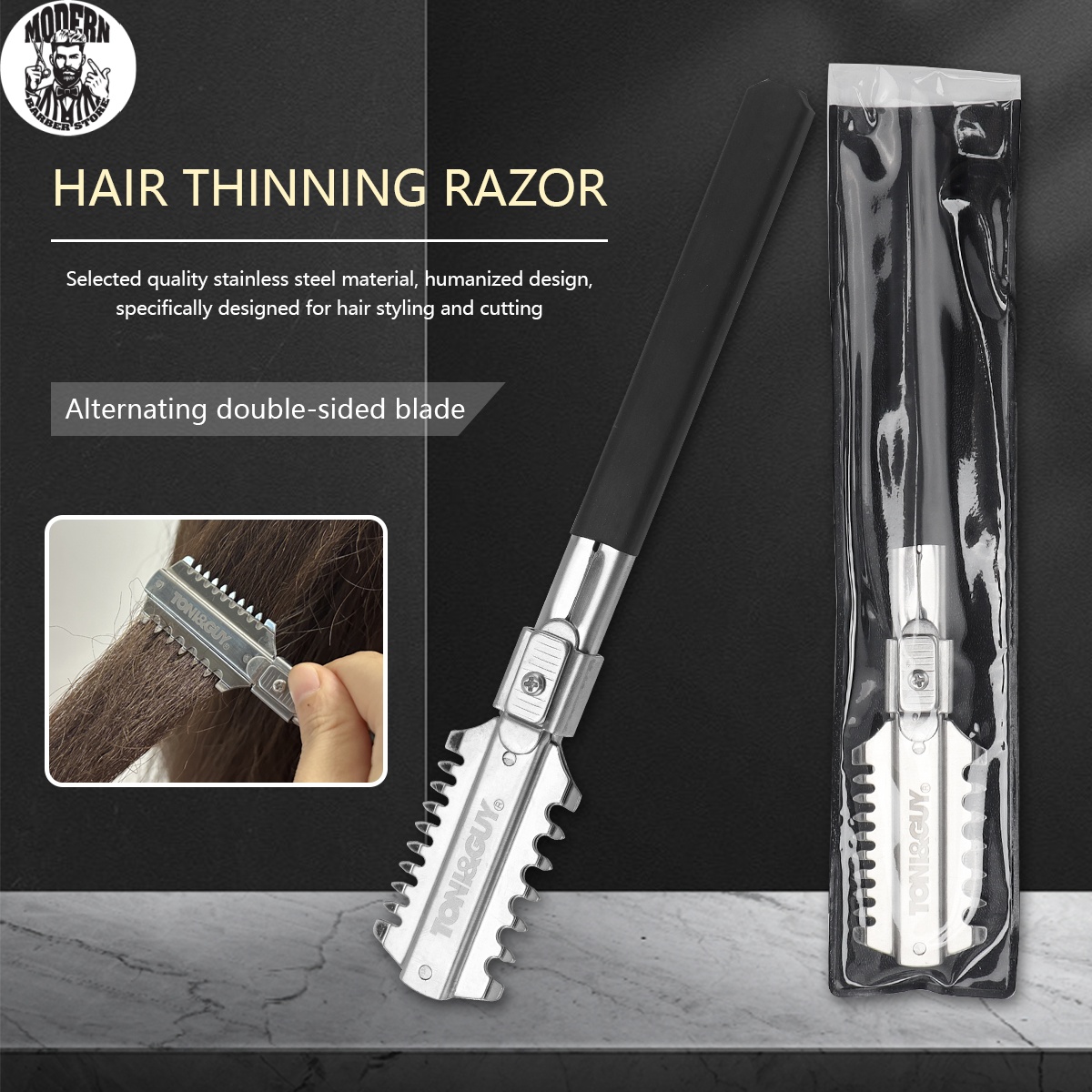 Men'S Grooming Shaver - Salon Double-Edge Shaving Haircut Razor Knife