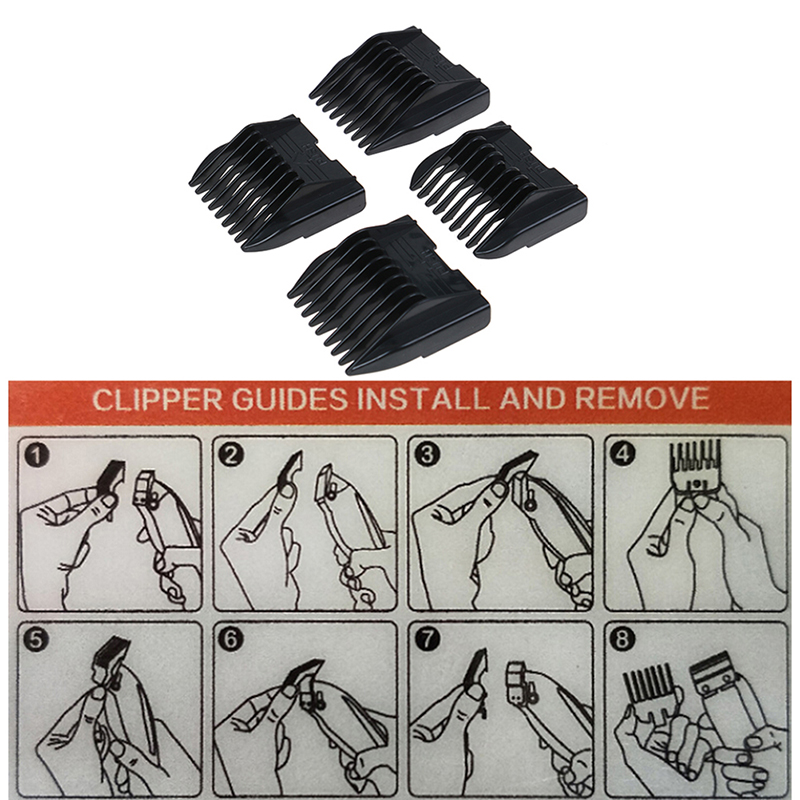 Hair Cutting Guide Comb 4Pcs S - Men'S Grooming Guide recension och pris