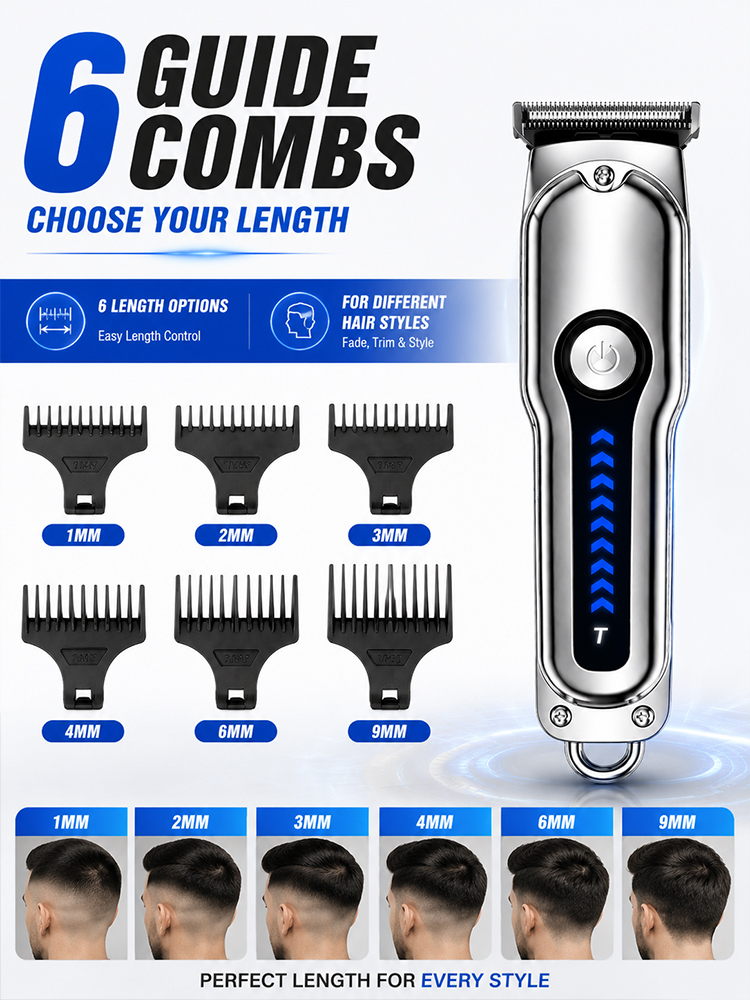Men Hair Clipper T-Blade Cordl - Men'S Grooming Guide recension och pris