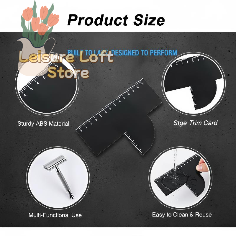 Hairline Beard Shaping Guide C - Men'S Grooming Guide recension och pris