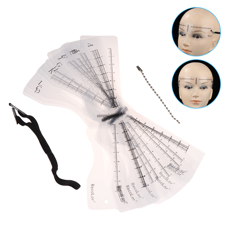 12Pcs Eyebrow Stencil Set Reus - Men'S Grooming Guide recension och pris