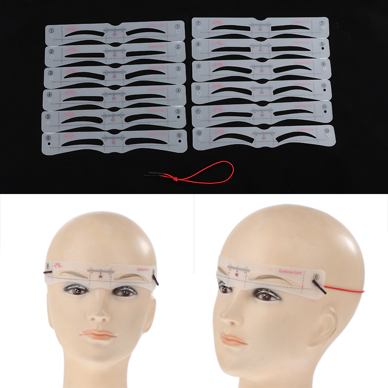 12Pcs Eyebrow Stencil Set Reus - Men'S Grooming Guide recension och pris