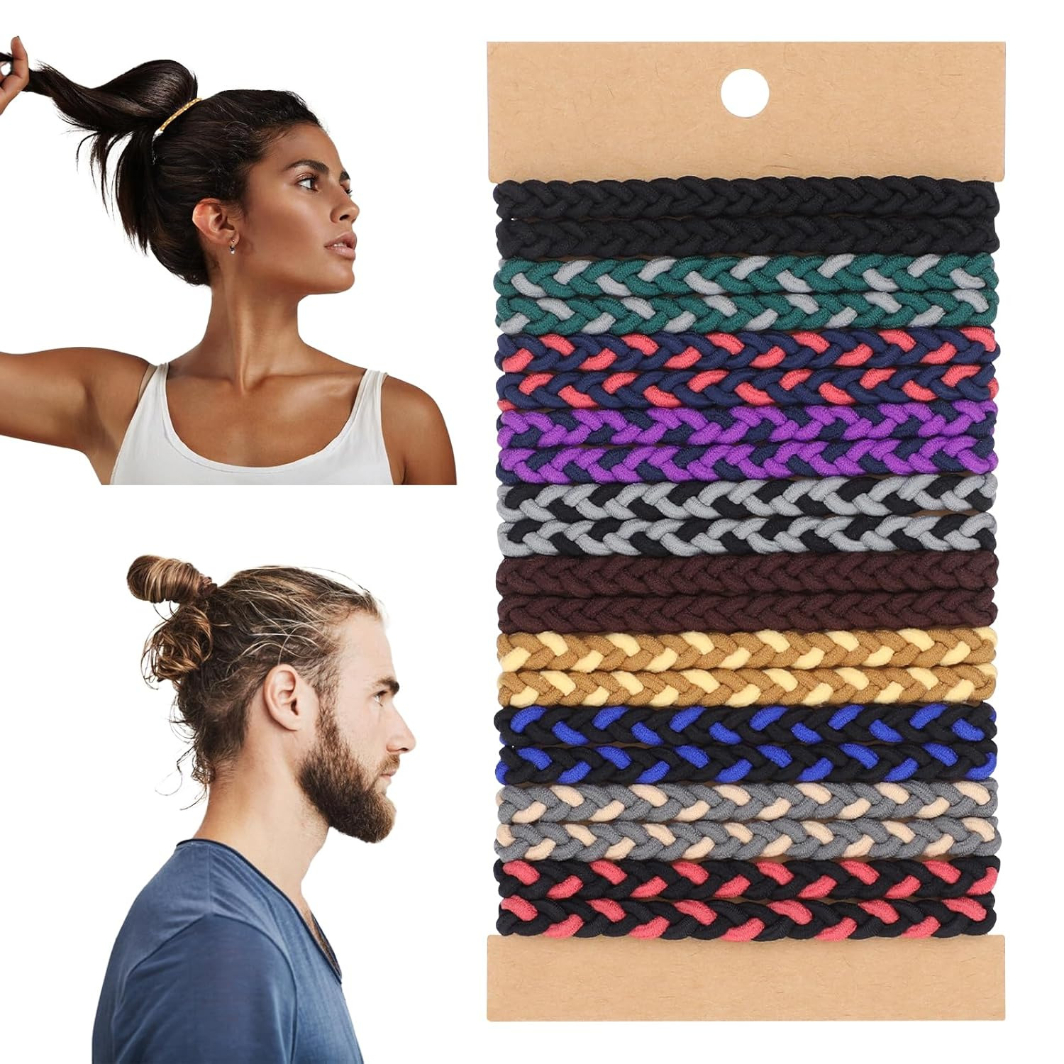 10pcs Boho Hair Ties Bracelets - Men'S Grooming Tape recension och pris
