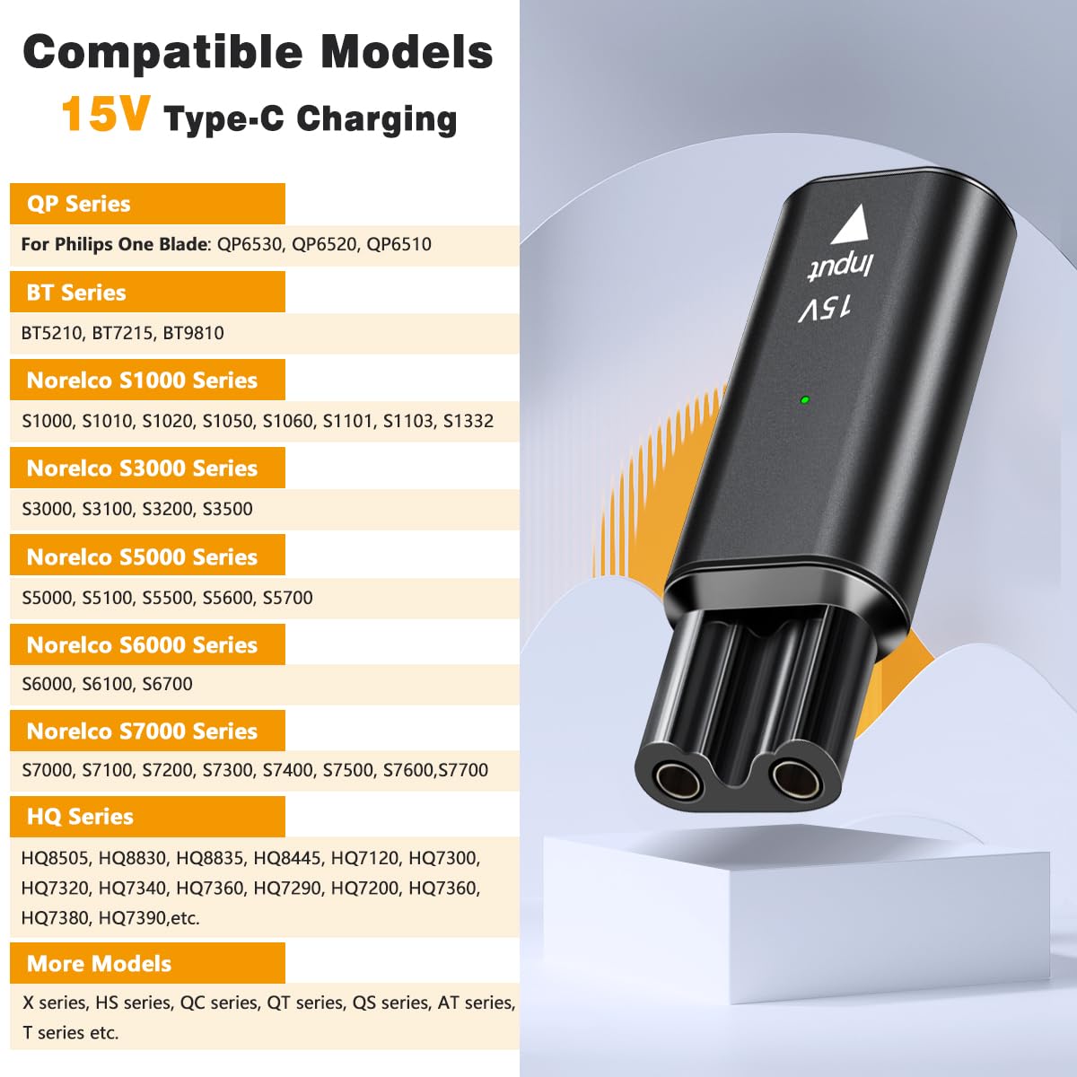 Brangdy 15V HQ8505 Type-C Shav - Men'S Grooming Shaver recension och pris