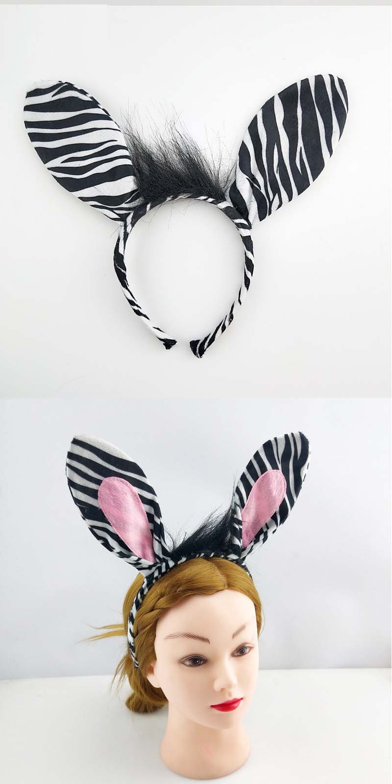 Party Boy Women Men Zebra Ear  - Men'S Grooming Tape recension och pris