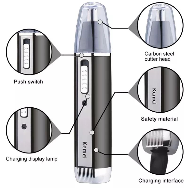Kemei Rechargeable Electric Al - Men'S Grooming Ear Hair recension och pris