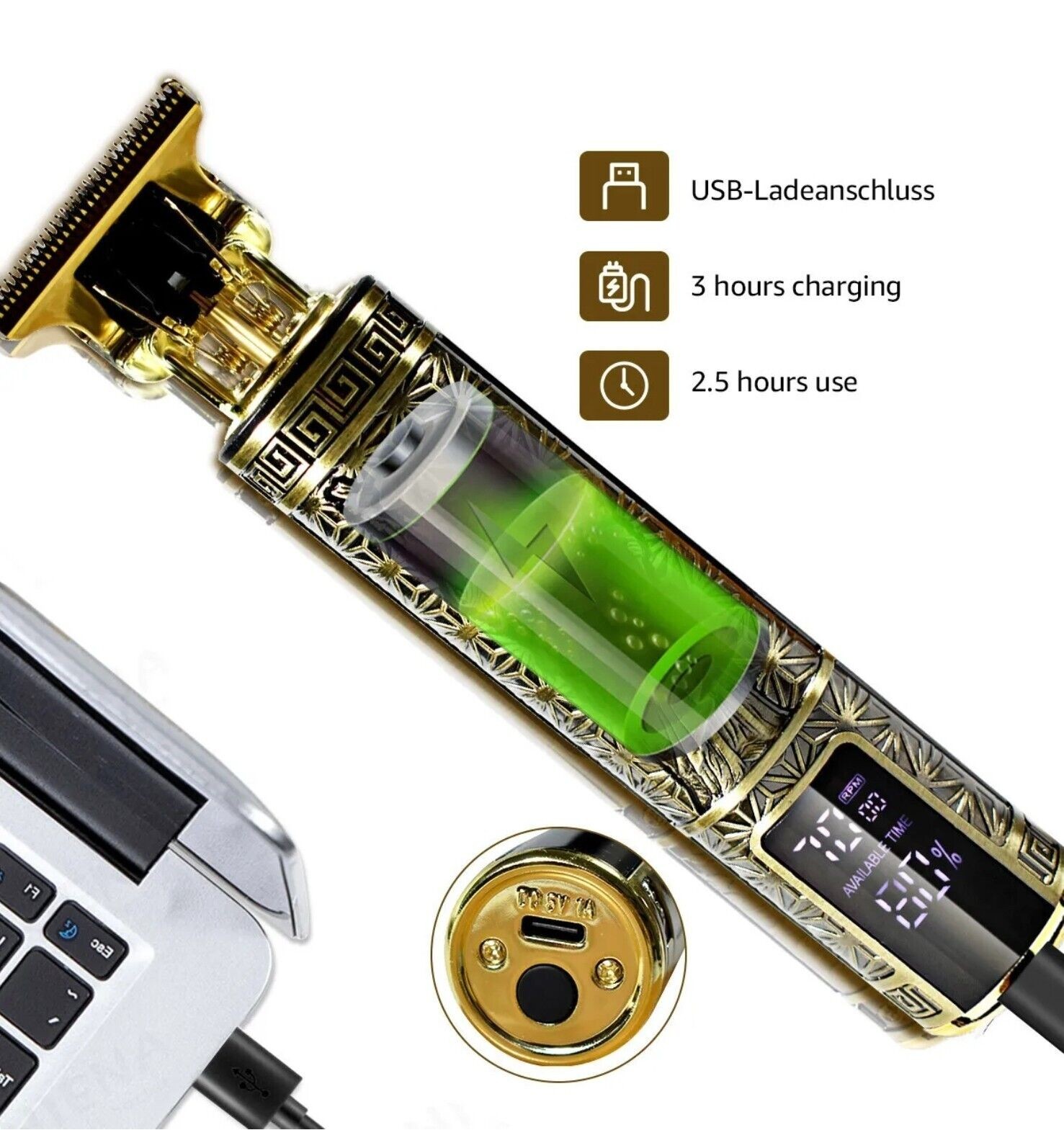 USB Rechargeable Electric Cord - Men'S Grooming Guide recension och pris